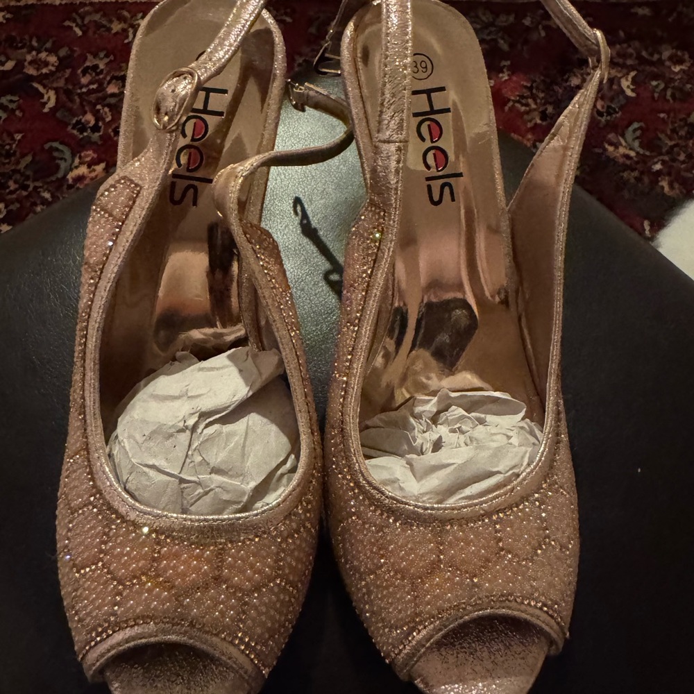 Heelys Sparkling Gold Heels for Women
